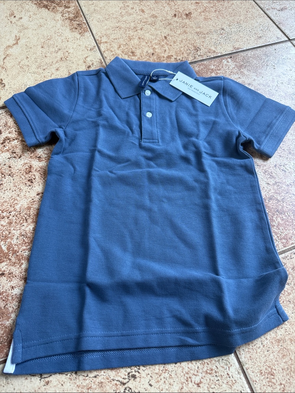 Janie and Jack Navy Blue Boys' Polo